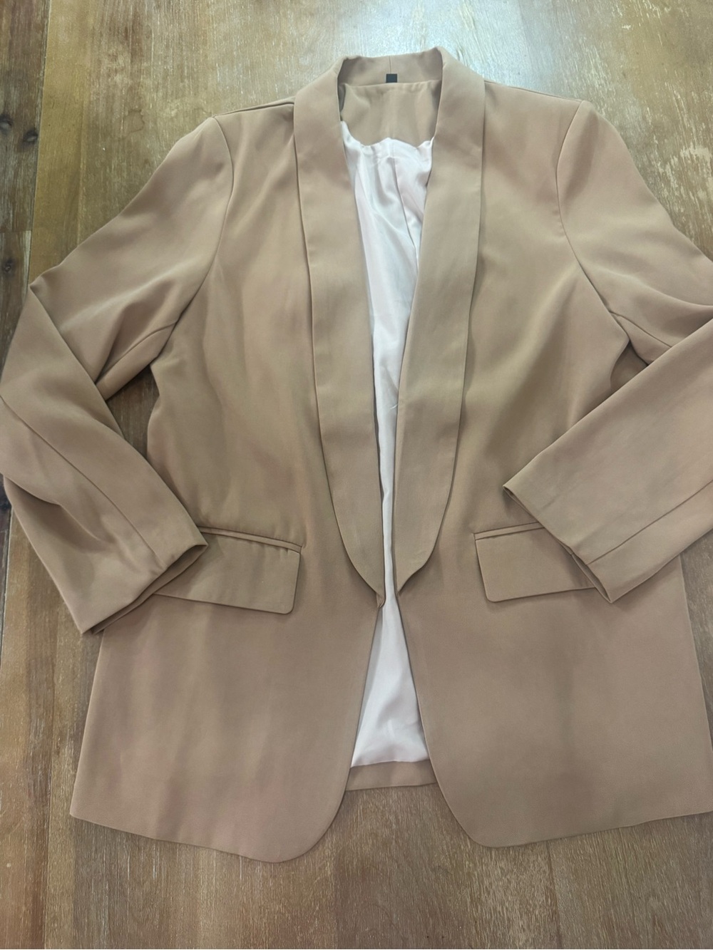 Women's Shawl Collar Blazer in Taupe
